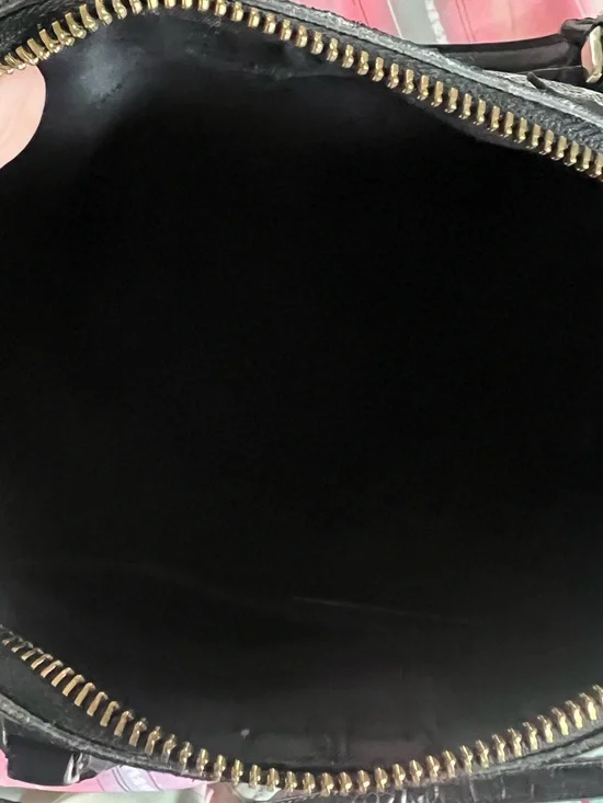 kate spade Black & White Floral Dome Satchel with Top Handles - Picture 5 of 5